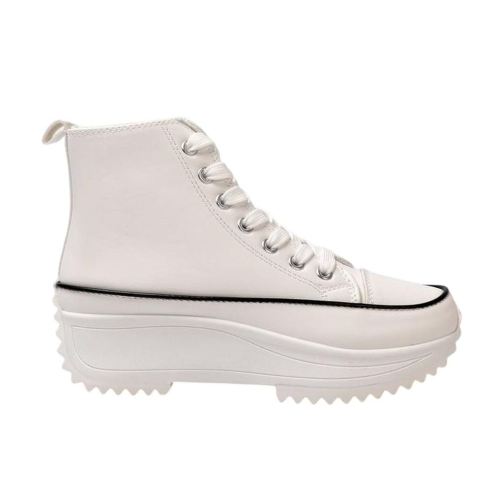 Firetrap Womens/Ladies Platform High Top Trainers / White